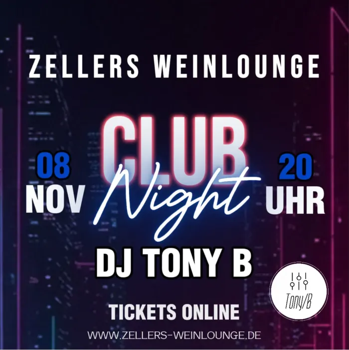 Clubnight mit DJ Tony/B
